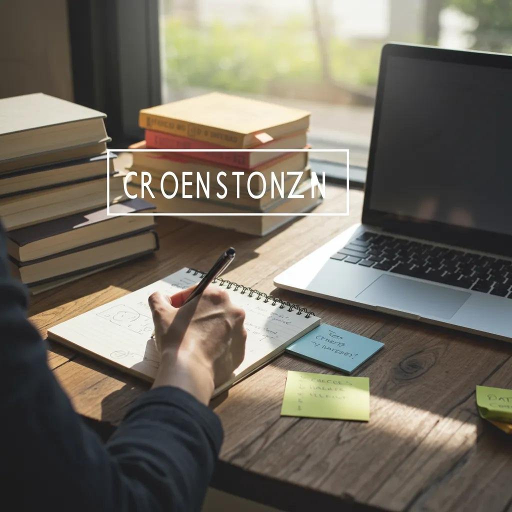 Person brainstorming conversational content for voice search optimization